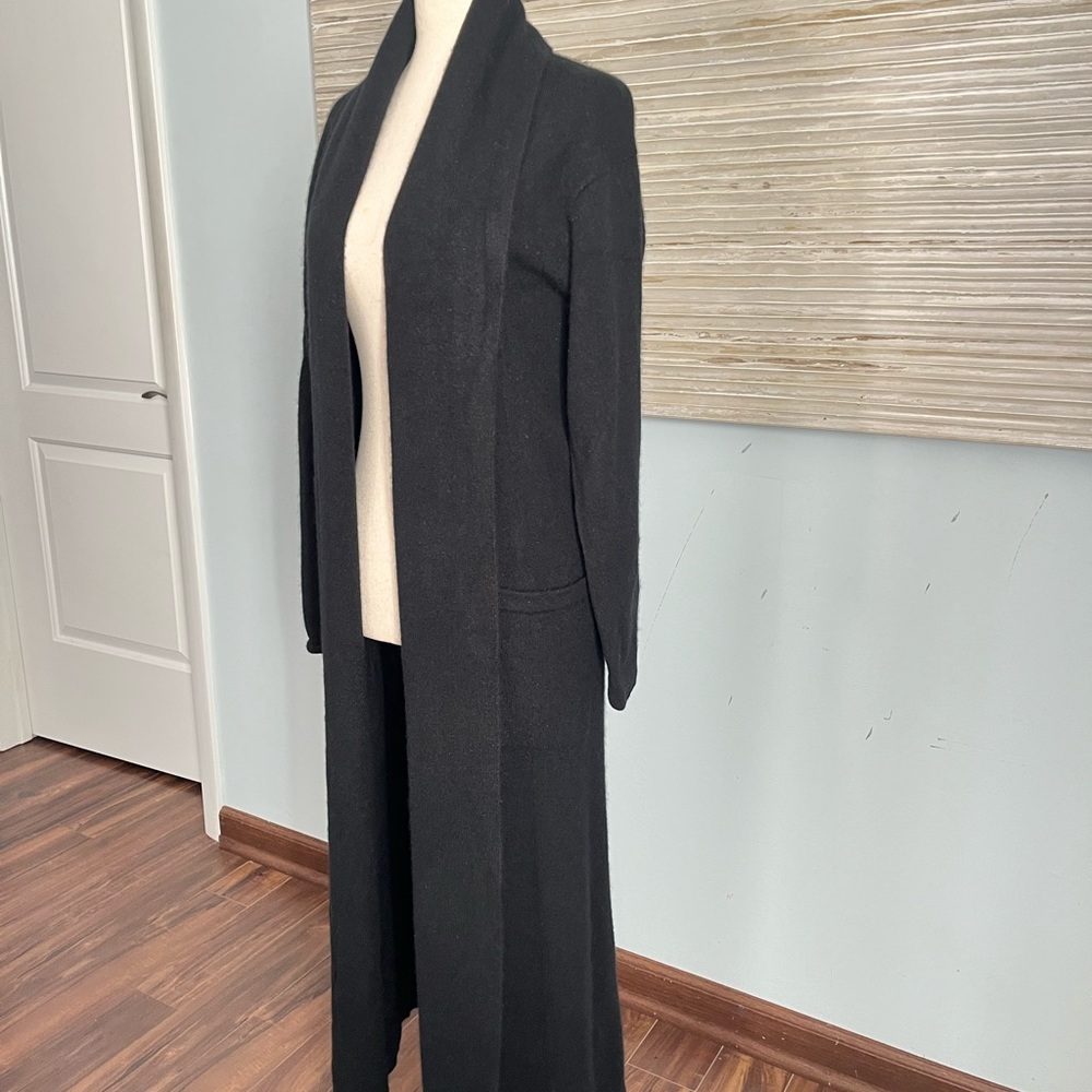 Hudson North long open front 100% cashmere coat size S - Picture 9 of 12
